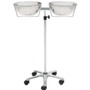 SOPORTE RODABLE ALTO PARA 2 PALANGANAS