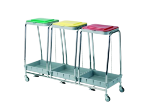 PORTA-SACOS ROPA SUCIA TRIPLE